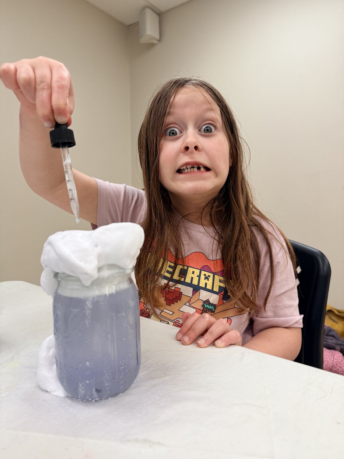 Cloud-in-a-jar experiment